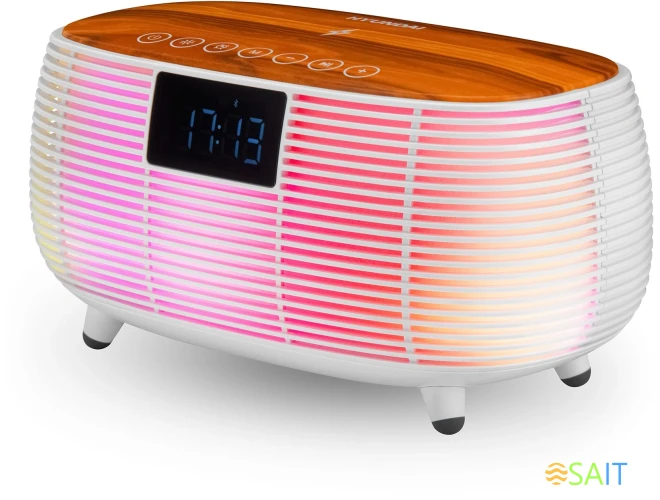 Радиобудильник Hyundai H-RCL231 белый LCD подсв:белая часы:цифровые FM