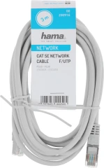 Кабель Hama H-200916 RJ-45 (m) RJ-45 (m) 3м (00200916) серый