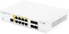 Коммутатор MikroTik CRS112-8P-4S-IN (L3) 8x1Гбит/с 4SFP 8PoE+ управляемый