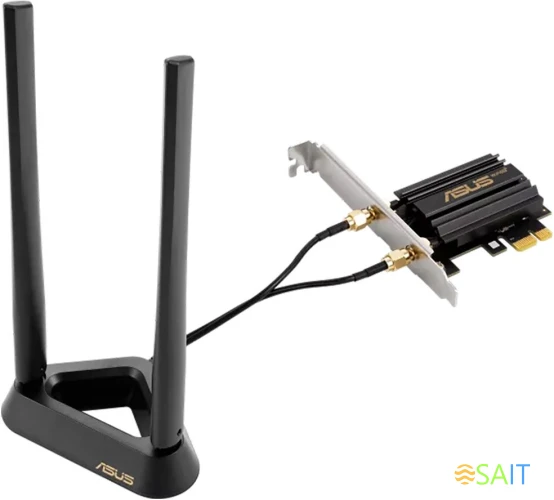 Сетевой адаптер Wi-Fi + Bluetooth Asus PCE-AXE59BT AXE5400 PCI Express x1 2ант.