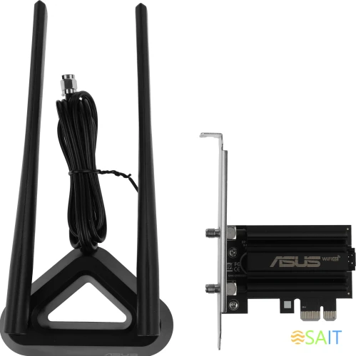 Сетевой адаптер Wi-Fi + Bluetooth Asus PCE-AXE59BT AXE5400 PCI Express x1 2ант.