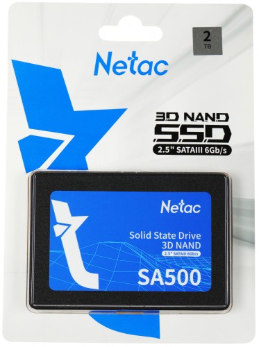 Накопитель SSD Netac SATA-III 2TB NT01SA500-2T0-S3X SA500 2.5"