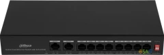 Коммутатор Dahua DH-PFS3010-8ET-65 10x100Мбит/с 8PoE+ 65W неуправляемый