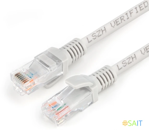 Патч-корд Premier PP31-2M-LSZH 1Гбит/с UTP 4 пары cat.5E CCA molded 2м серый RJ-45 (m)-RJ-45 (m)