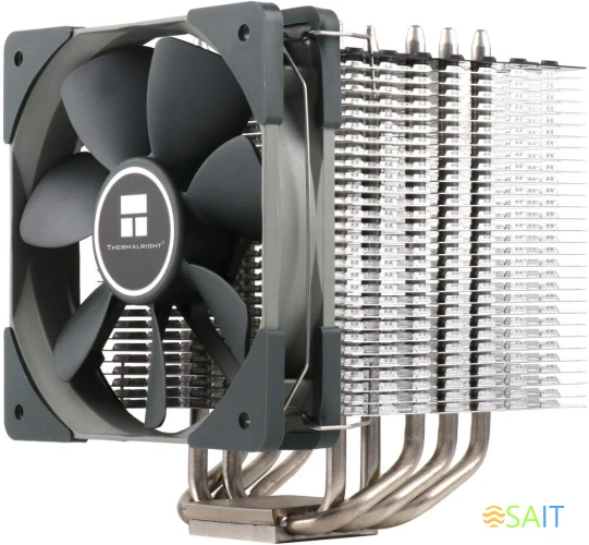 Устройство охлаждения(кулер) Thermalright Macho 120 Rev.B Soc-AM4/AM3+/1150/1151/1200/2011/2066/1700 черный 4-pin 19-25dB Al+Cu Ret (MACHO-120-B)