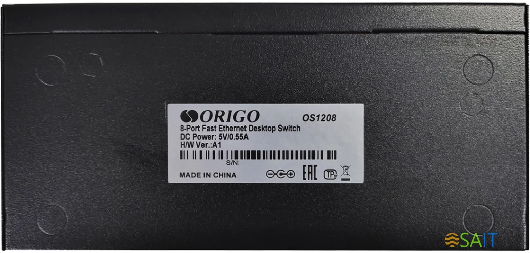 Коммутатор Origo OS1208 OS1208/A1A 8x100Мбит/с неуправляемый