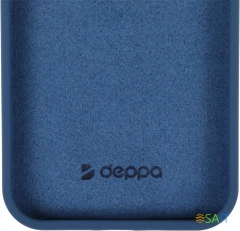 Чехол (клип-кейс) Deppa для Apple iPhone 15 Pro Max Liquid Silicone синий