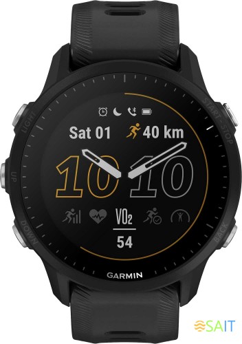 Смарт-часы Garmin Forerunner 955 33мм 1.3" корп.черный рем.черный разм.брасл.:130-220мм (010-02638-30)