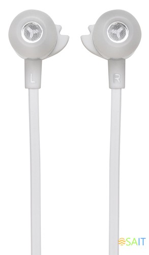Гарнитура внутриканальные Оклик HS-S-210 1.2м белый проводные в ушной раковине (D1W)