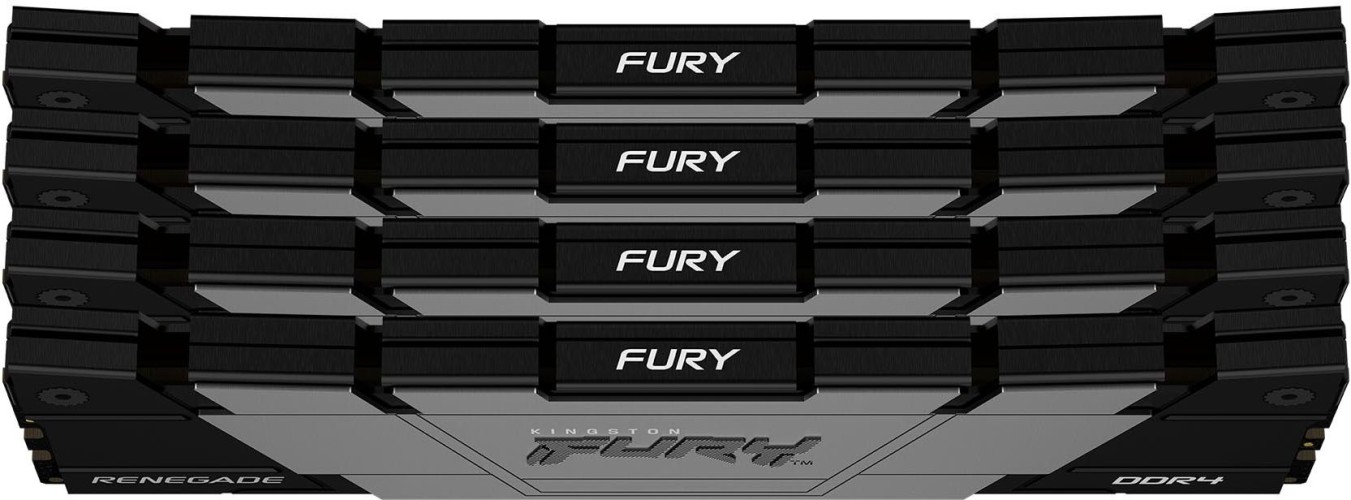 Память DDR4 4x16GB 3600MHz Kingston KF436C16RB12K4/64 Fury Renegade RTL Gaming PC4-28800 CL16 DIMM 288-pin 1.35В kit dual rank с радиатором Ret