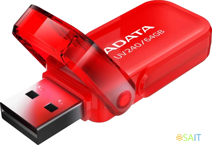 Флеш Диск A-Data 64GB UV240 AUV240-64G-RRD USB2.0 красный
