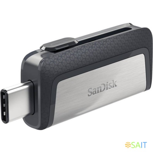Флеш Диск Sandisk 64Gb Ultra Dual SDDDC2-064G-G46 USB3.0 серый/узор
