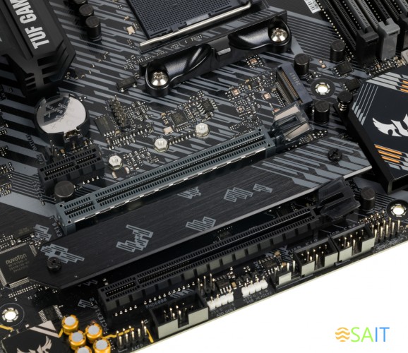 Материнская плата Asus TUF GAMING B550M-PLUS Soc-AM4 AMD B550 4xDDR4 mATX AC`97 8ch(7.1) 2.5Gg RAID+HDMI+DP