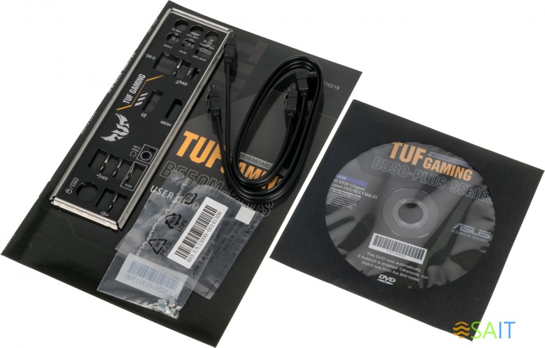 Материнская плата Asus TUF GAMING B550M-PLUS Soc-AM4 AMD B550 4xDDR4 mATX AC`97 8ch(7.1) 2.5Gg RAID+HDMI+DP