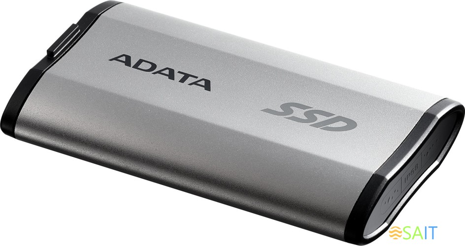 Накопитель SSD A-Data USB-C 1TB SD810-1000G-CSG SD810 1.8" серый