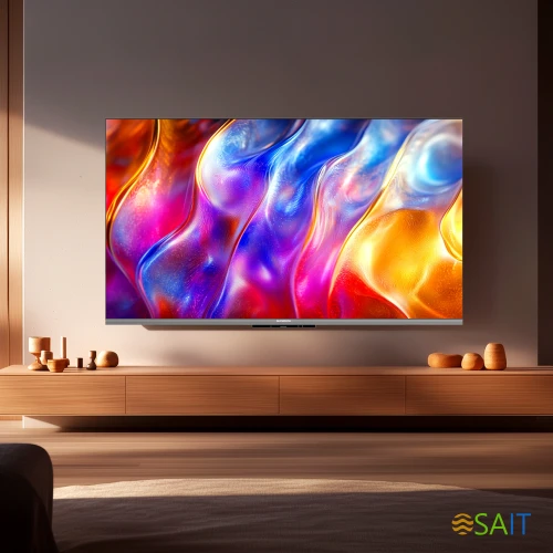 Телевизор QLED Skyworth 75" 75Q66H Google TV Frameless черный/серебристый 4K Ultra HD 60Hz DVB-T DVB-T2 DVB-C DVB-S DVB-S2 USB WiFi Smart TV