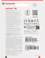 Флеш Диск Transcend 64Gb Jetflash 780 TS64GJF780 USB3.0 черный/серый