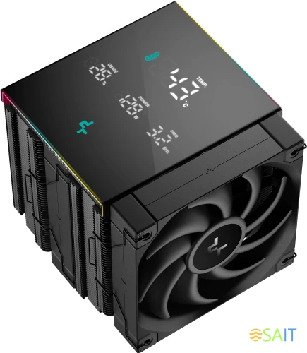 Устройство охлаждения(кулер) Deepcool AK620 Digital Pro Soc-AM5/AM4/1151/1200/2066/1700 черный 4-pin 25dB Al+Cu LCD 260W 1491gr Ret (R-AK620-BKAPMN-G)