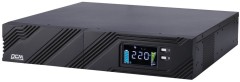 ИБП SPR-2000, линейно-интерактивный, 2000 ВA, 1600 Вт, LCD, Rack/Tower, 8 розеток IEC320 C13 с резервным питанием, USB, RS-232, слот под SNMP карту, защита RJ45, ШхГхВ 428x431x84 мм 22.5 кг Powercom Smart Kong Pro+ SPR-2000 LCD