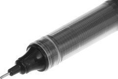 Ручка роллер Deli Mate (EQ20220) d=0.5мм черн. черн. сменный стержень стреловидный пиш. наконечник линия 0.35мм резин. манжета