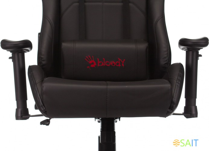 Кресло игровое A4Tech Bloody GC-550 черный эко.кожа крестов.