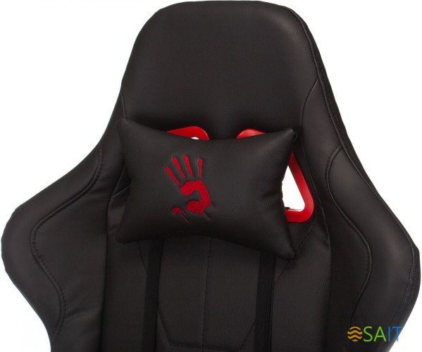 Кресло игровое A4Tech Bloody GC-550 черный эко.кожа крестов.