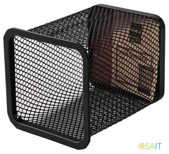 Подставка Deli E9174 для письменных принадлежностей черный металл сетка