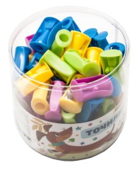 Точилка для карандашей ручная Silwerhof Simple Веселые друзья 1 отверстие пластик ассорти