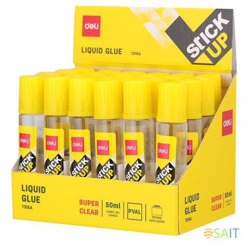 Клей жидкий Deli E7316A 50мл прозрачный