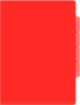 Папка-уголок Бюрократ -E356RED 3 уровн. A4 пластик 0.15мм красный