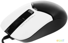 Мышь A4Tech Fstyler FM12S Panda белый/черный оптическая 1200dpi silent USB 3but