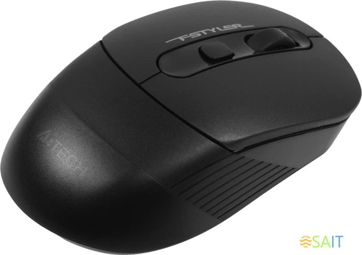 Мышь A4Tech Fstyler FB10C черный оптическая 2000dpi беспров. BT/Radio USB 4but (FB10C STONE BLACK)