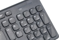 Клавиатура + мышь Оклик 220M клав:черный мышь:черный USB беспроводная slim Multimedia (1062000)