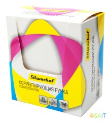 Ручка корректор Silwerhof 443008 6мл дисплей картонный