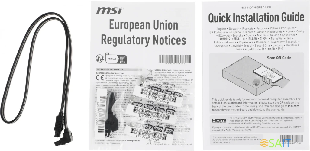 Материнская плата MSI PRO B860-P Soc-1851 Intel B860 4xDDR5 ATX AC`97 8ch(7.1) 5Gigabit RAID+HDMI+DP