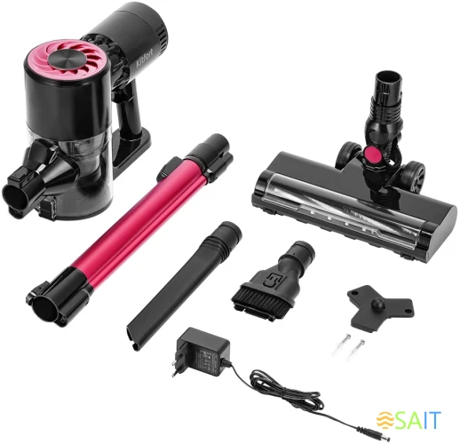 Пылесос Kitfort КТ-5291 300Вт черный/розовый