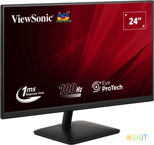 Монитор ViewSonic 23.8" VA2408-MHDB черный IPS LED 16:9 HDMI M/M матовая 250cd 178гр/178гр 1920x1080 100Hz VGA DP FHD USB 3.3кг