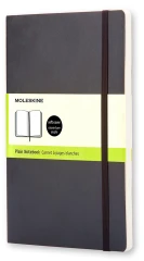 Блокнот Moleskine CLASSIC SOFT QP618 Large 130х210мм 192стр. нелинованный мягкая обложка черный