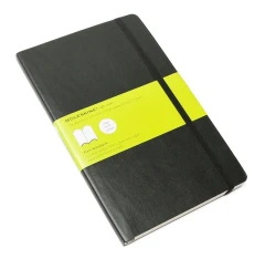 Блокнот Moleskine CLASSIC SOFT QP618 Large 130х210мм 192стр. нелинованный мягкая обложка черный