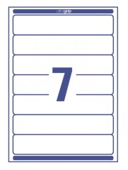 Этикетки Avery Zweckform L4760-25 A4 38x192мм 7шт на листе/80г/м2/25л./белый самоклей. универсальная