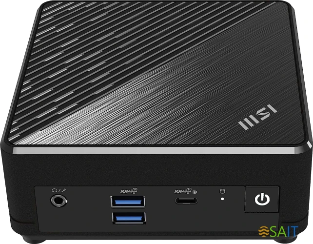 Неттоп MSI Cubi N ADL-018RU N200 (1) 4Gb SSD128Gb UHDG Windows 11 Professional 2xGbitEth WiFi BT 65W черный (9S6-B0A911-211)