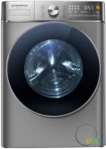 Стиральная машина Maunfeld MFWD14106S04 класс: B загр.фронтальная макс.:10кг (с сушкой) нержавеющая сталь инвертор