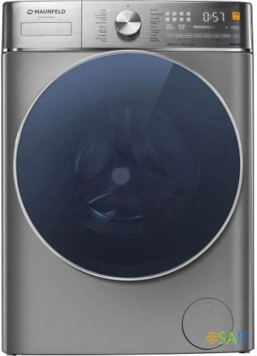 Стиральная машина Maunfeld MFWD14106S04 класс: B загр.фронтальная макс.:10кг (с сушкой) нержавеющая сталь инвертор