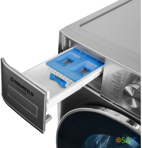 Стиральная машина Maunfeld MFWD14106S04 класс: B загр.фронтальная макс.:10кг (с сушкой) нержавеющая сталь инвертор