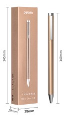 Ручка гелев. автоматическая Deli S99 GOLDEN золотистый d=0.5мм черн. черн. подар.кор. (1шт)