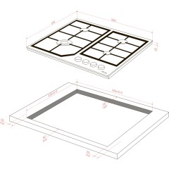 Варочная поверхность MONSHER MONSHER MGG 63 Noir