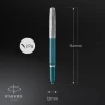 Ручка перьев. Parker 51 Core (2123506) Teal Blue CT F сталь нержавеющая подар.кор.