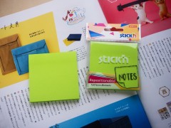 Блок самоклеящийся бумажный Stick`n 27072 76x76мм 80лист. 70г/м2 зеленый неон 1цв.в упак.