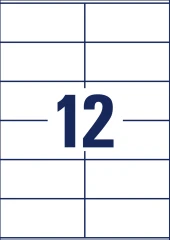 Этикетки Avery Zweckform 3424 A4 105x48мм 12шт на листе/70г/м2/белый/100л. матовое самоклей. универсальная