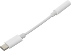 Переходник Jack 3.5 (f)-USB Type-C (m) 0.05м белый